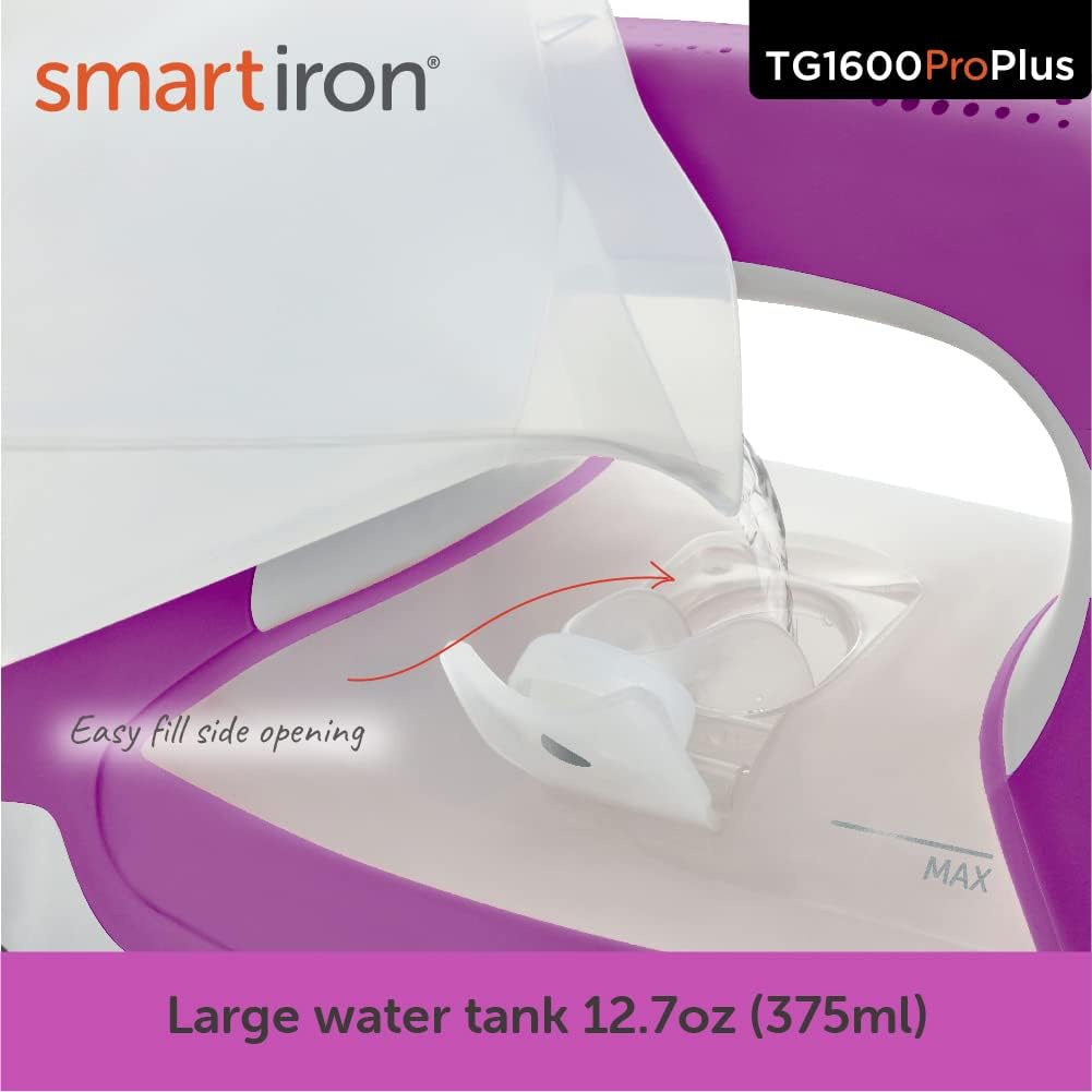 oliso TG1600 ProPlus Smart Iron with Auto-Lift – 1800 Watt Steam Iron for Clothes, Sewing, Quilting