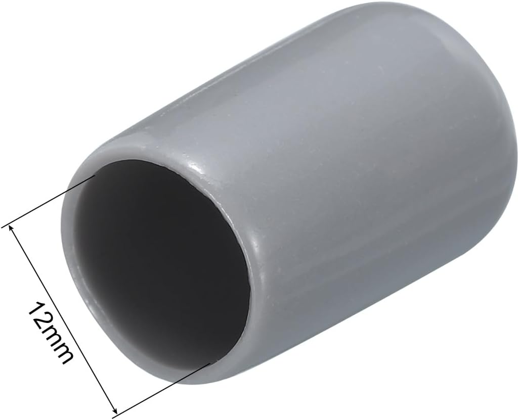 uxcell 20pcs Rubber End Caps 12mm(1/2") ID Vinyl PVC Round Tube Bolt Cap Cover Screw Thread
