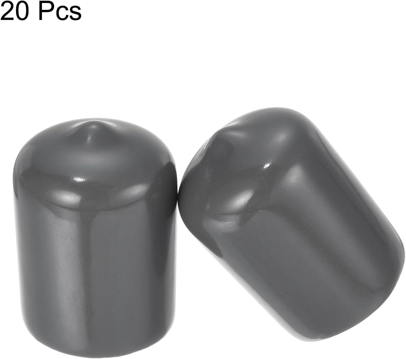 uxcell 20pcs Rubber End Caps 16mm ID Vinyl PVC Round Tube Bolt Cap Cover Screw Thread Protectors