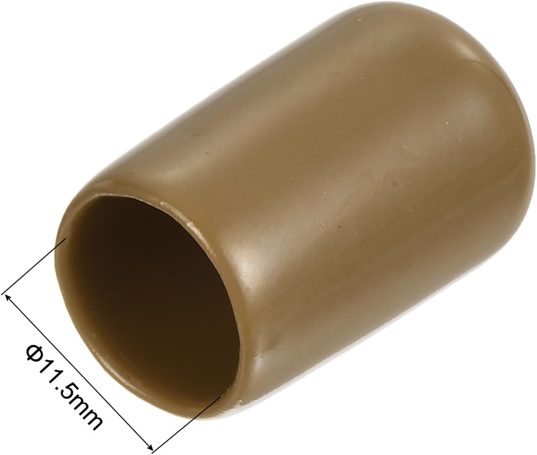 uxcell 20pcs Rubber End Caps 11.5mm ID Vinyl PVC Round Tube Bolt Cap Cover Screw Thread Protectors