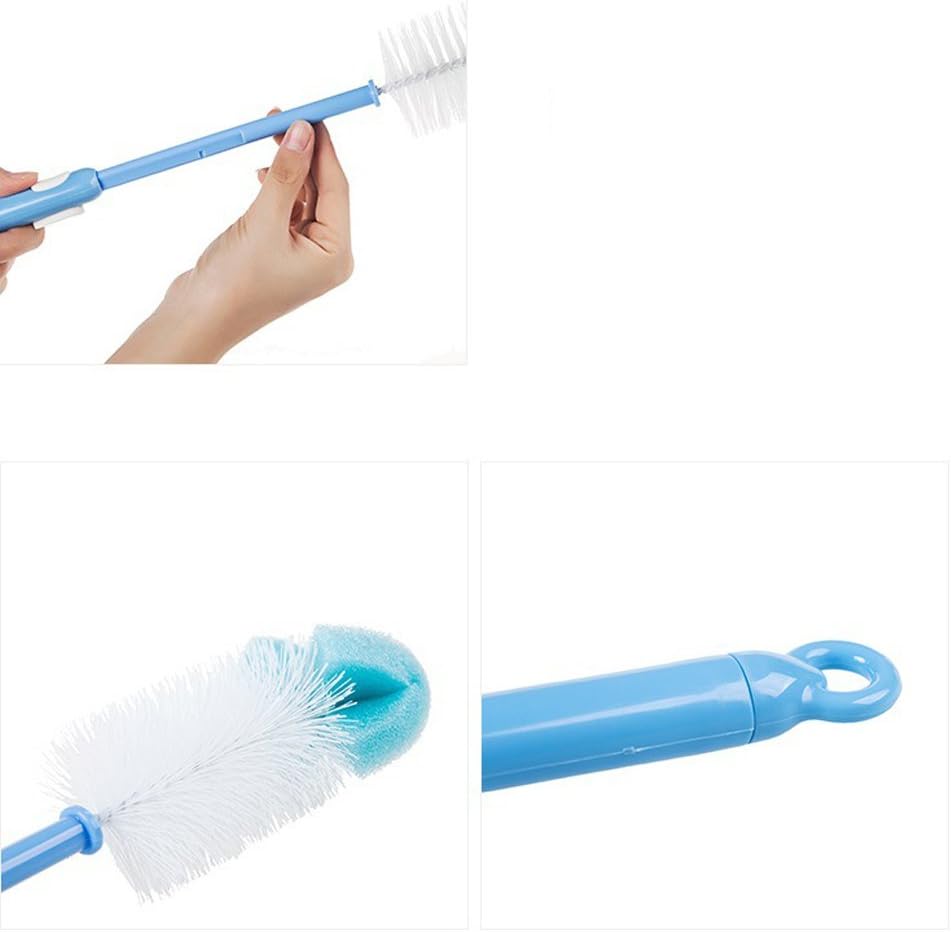 2 Pack Long Bottle Cleaning Brush for Long and Narrow Neck Beer, Wine, Kombucha, Bottles,Nalgene