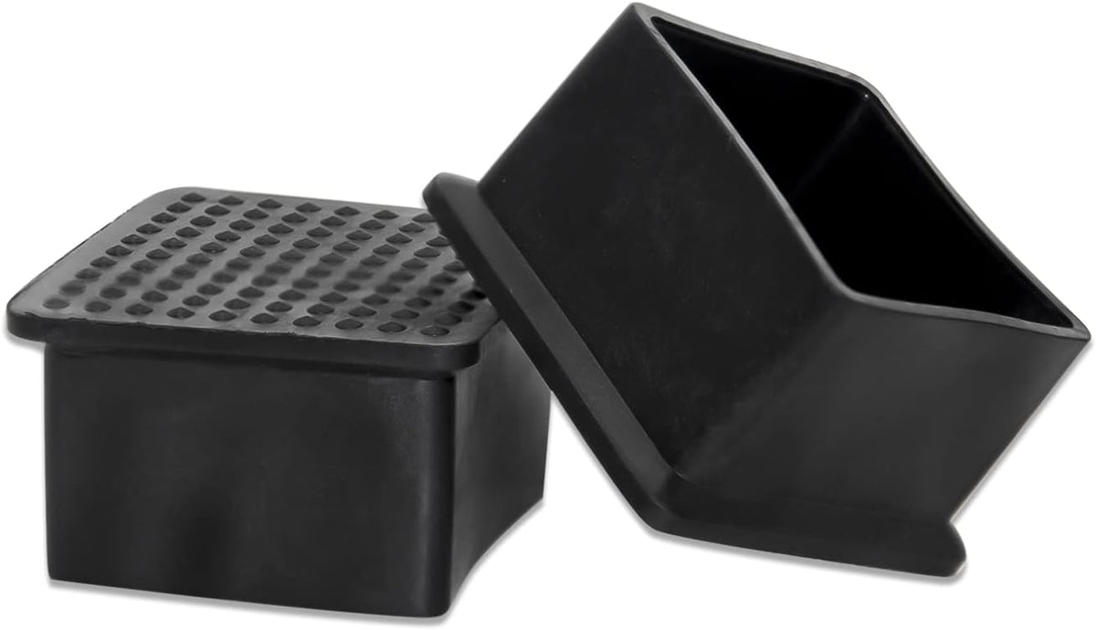 Flyshop Flexible Anti-Scratch PVC Patio Chair Table Leg Caps Tips Floor Protectors Square Furniture