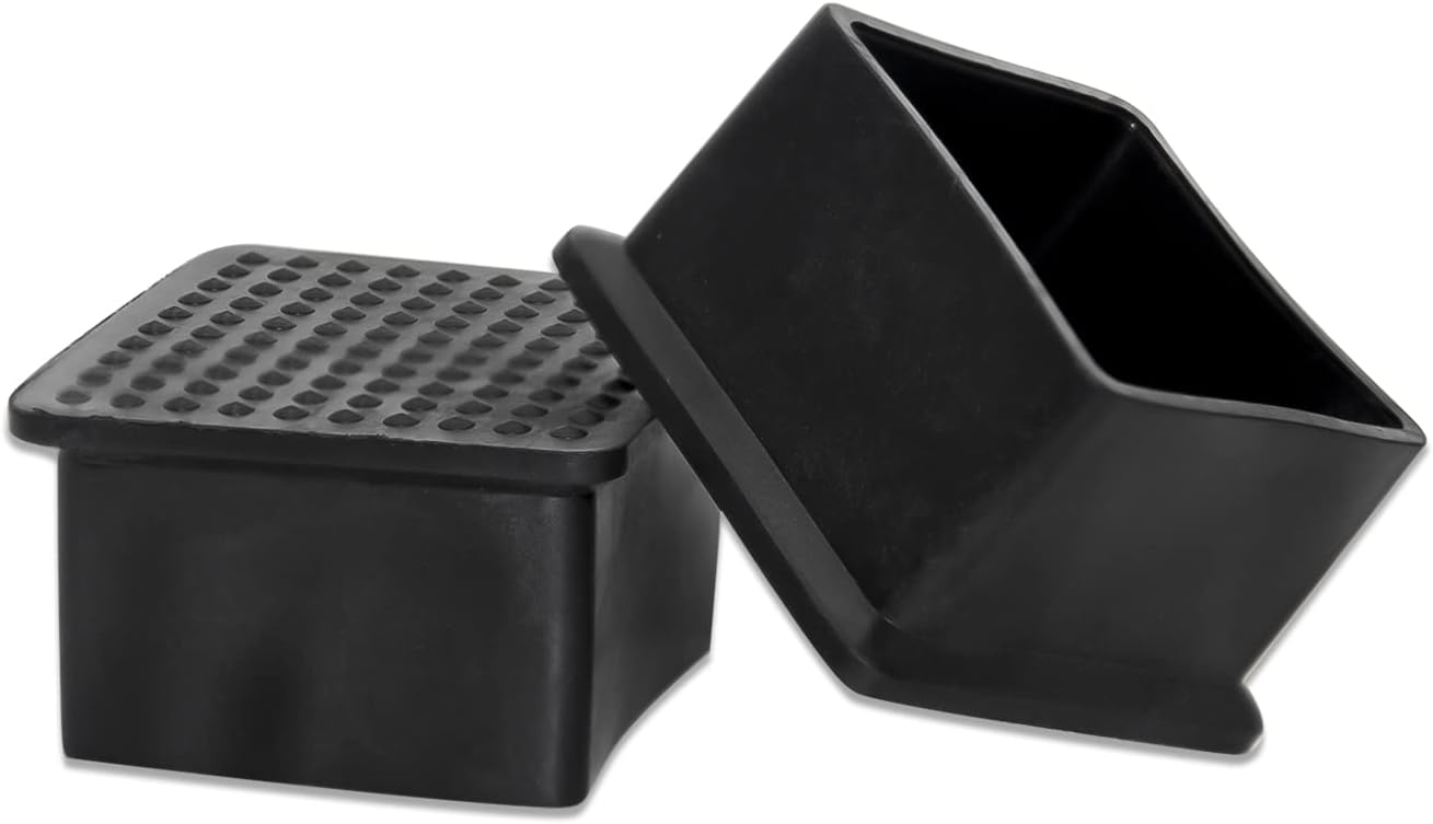Flyshop Flexible Anti-Scratch PVC Patio Chair Table Leg Caps Tips Floor Protectors Square Furniture