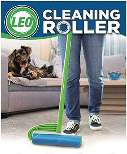 Leo 10-Inch Wide Lint Roller Refills, 6 Rolls with 50 Sheets Each (300 Sheets Total), Extra Sticky