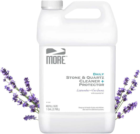 MORE Stone & Quartz Cleaner + Protector - Granite, Quartz & Marble Cleaner - For Kitchen & Bathroom