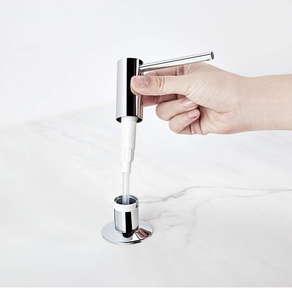 Samodra Sink Soap Dispenser, Metal Pump Head Liquid Lotion Countertop Kitchen Bathroom Soap