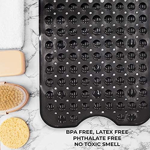 ENKOSI Bath Mat - Large Non Slip Bathtub & Shower Mat - Extra Long 40 x 16 Inch Bathroom Mats for