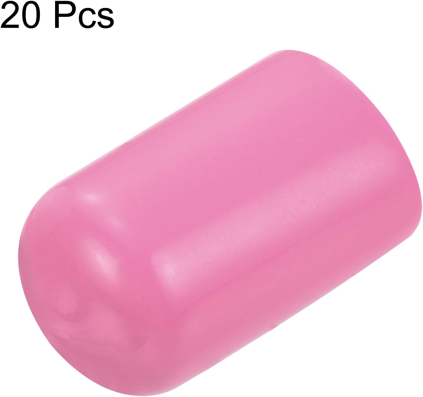 uxcell 20pcs Rubber End Caps 12mm(1/2 inch) ID Vinyl PVC Round Tube Bolt Cap Cover Screw Thread