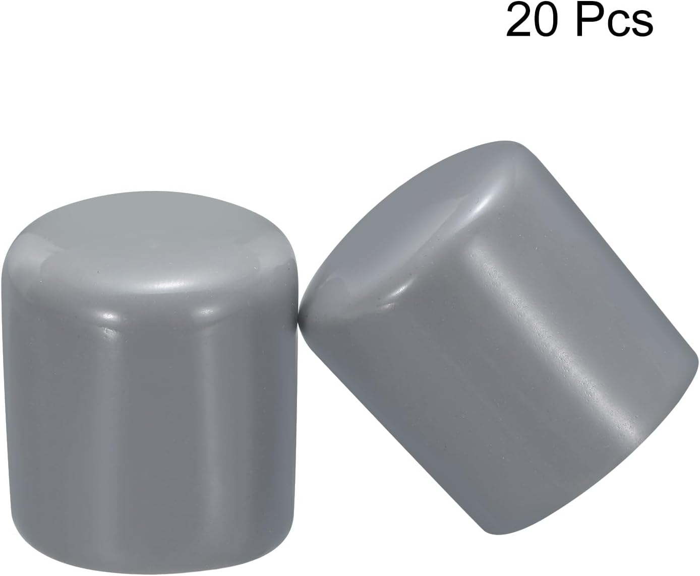 uxcell 20pcs Rubber End Caps 30mm ID Vinyl PVC Round Tube Bolt Cap Cover Screw Thread Protectors