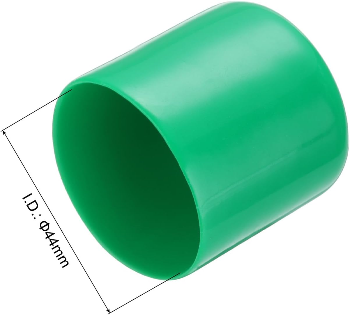 uxcell 20pcs Rubber End Caps 44mm(1 3/4") ID Vinyl PVC Round Tube Bolt Cap Cover Screw Thread