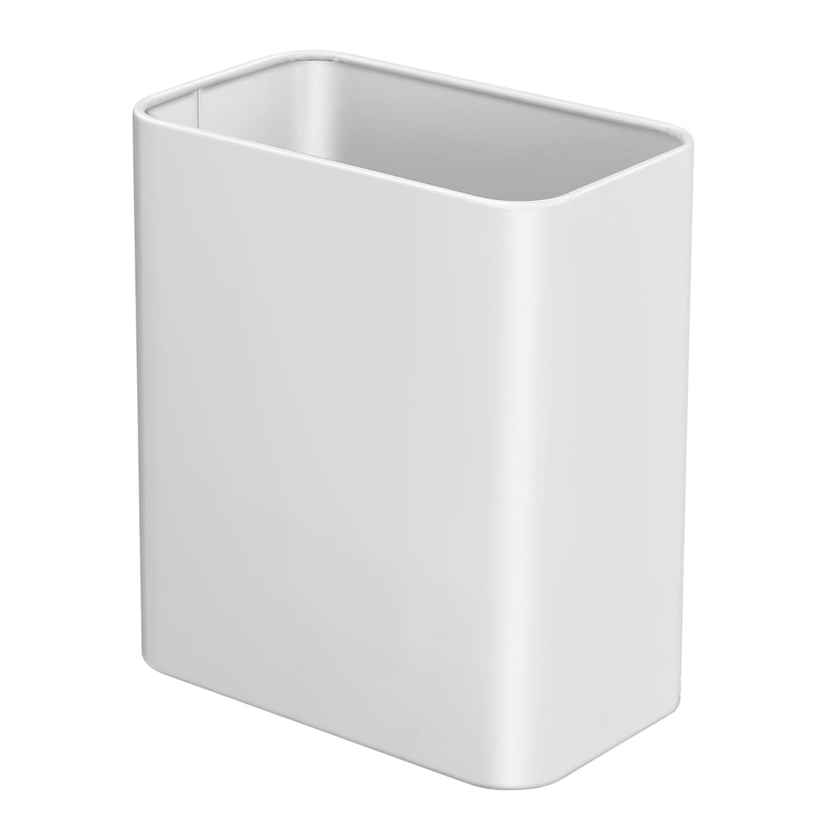 TIPGO Small Metal Trash Can, 2.1 Gallon Slim Trash Can for Bathroom, Wastebasket Garbage Bin for