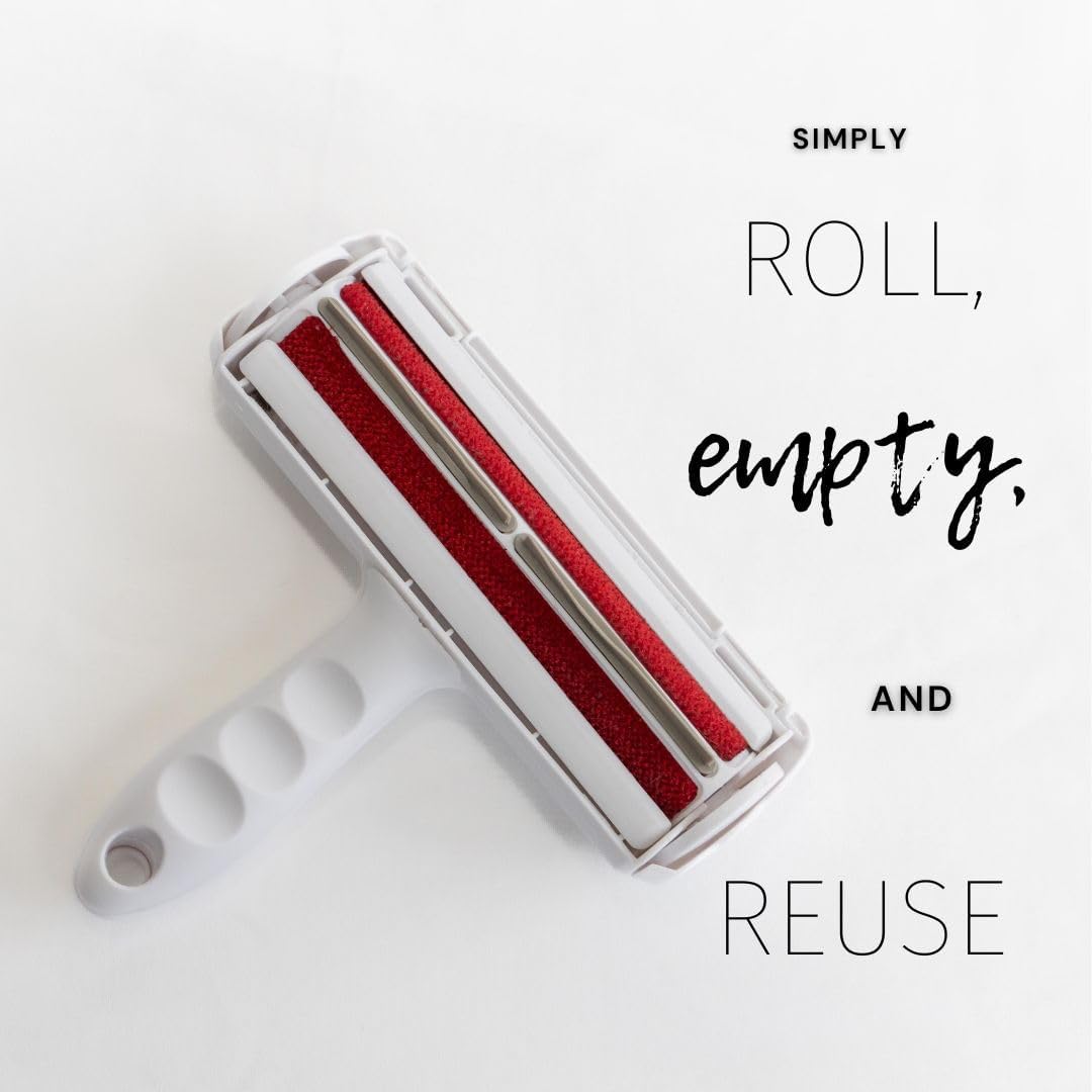 Reusable Pet Hair Remover & Lint Roller – Washable, Portable Tool for Dog & Cat Hair Removal on