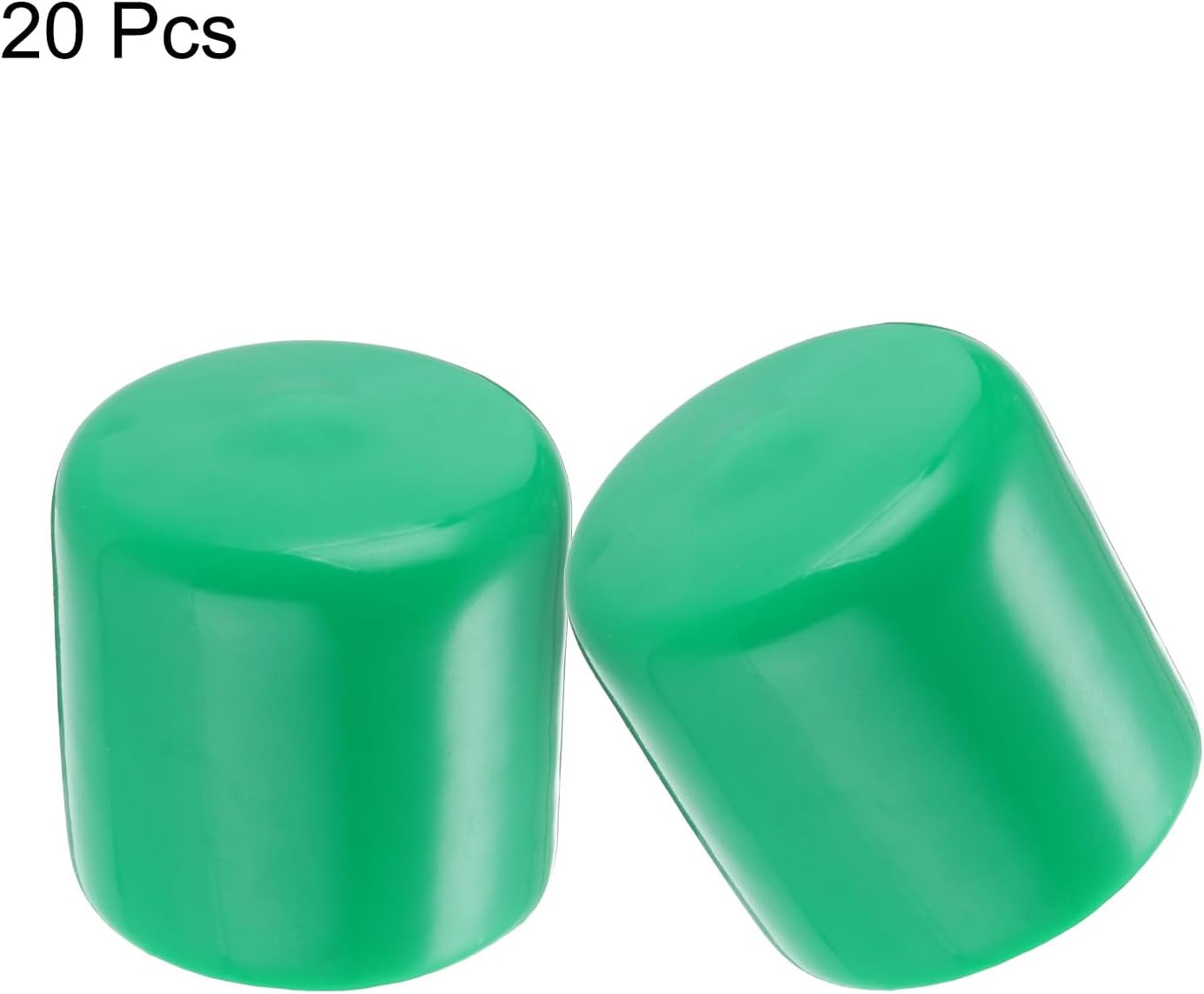 uxcell 20pcs Rubber End Caps 33mm(1 5/16") ID Vinyl PVC Round Tube Bolt Cap Cover Screw Thread