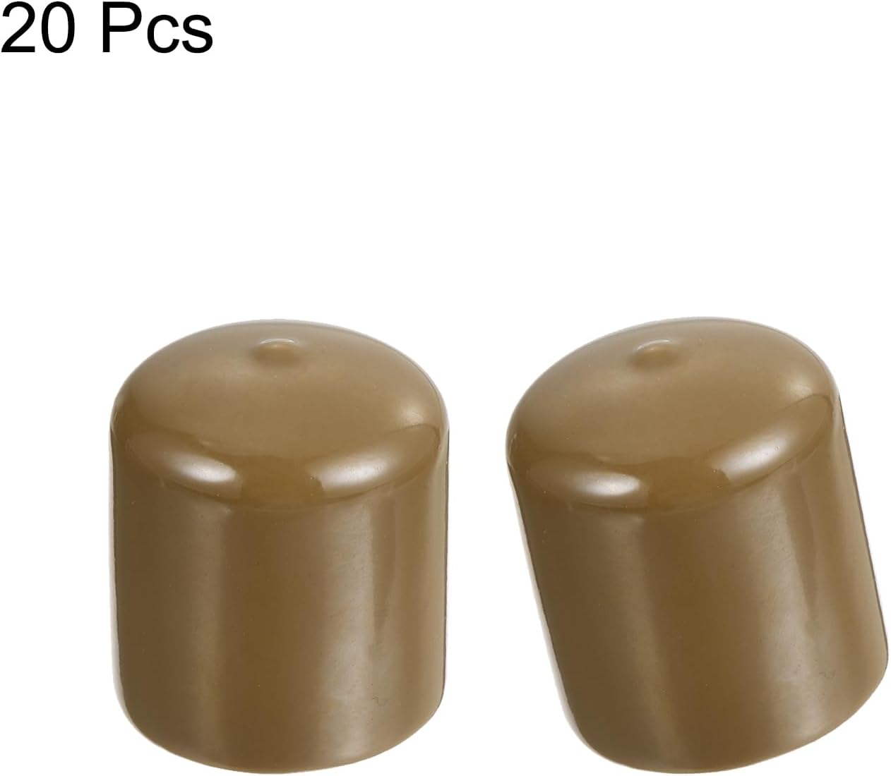 uxcell 20pcs Rubber End Caps 27mm(1 1/16") ID Vinyl PVC Round Tube Bolt Cap Cover Screw Thread