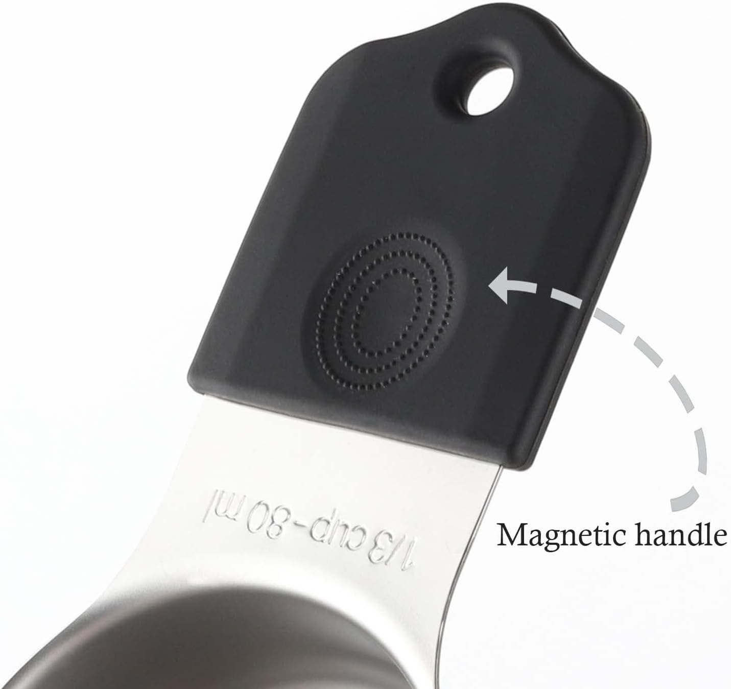 Magnetic Measuring Cups Set Stainless Steel Heavy Duty Metal Measuring Cups for Dry and Liquid
