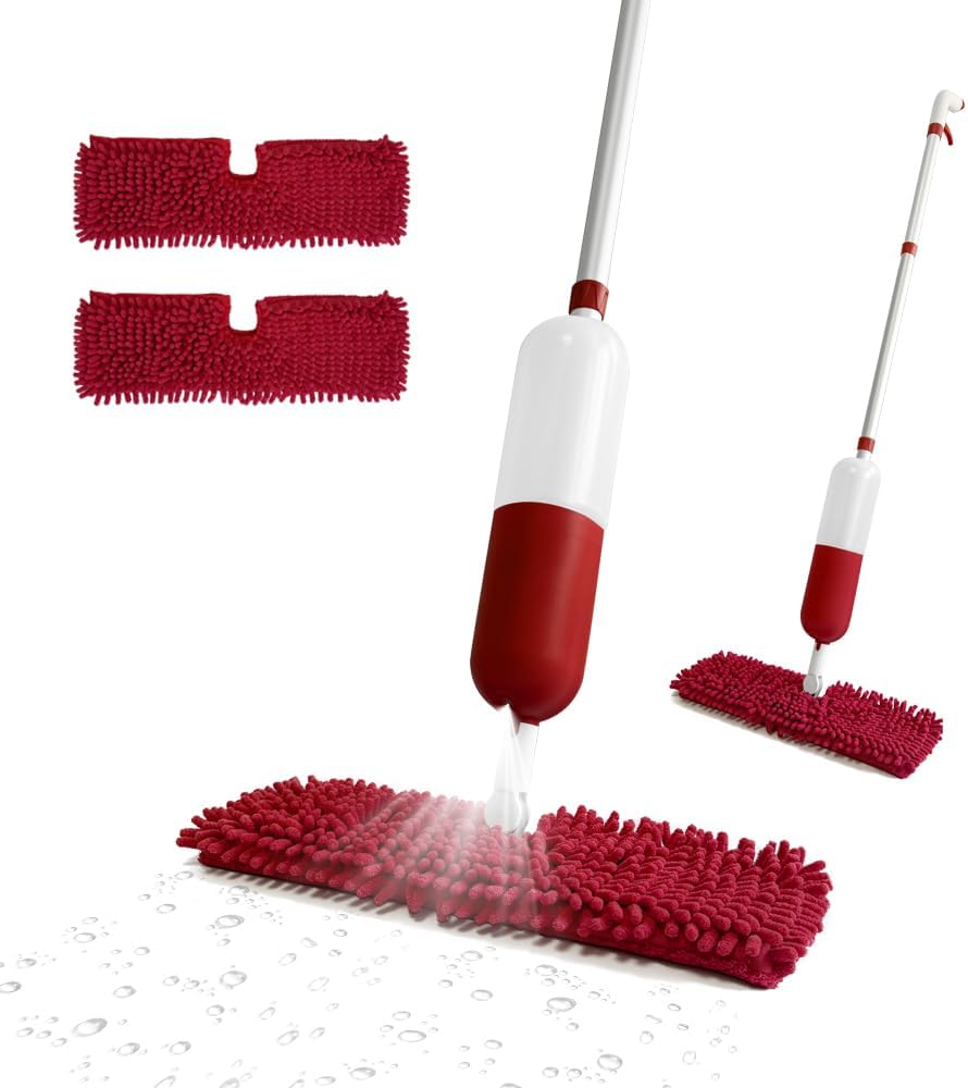 Spray Mop for Floor Cleaning Wet & Dry Mops Multi-Purpose Spray Mop - 2-in-1 Dry and Wet Microfiber