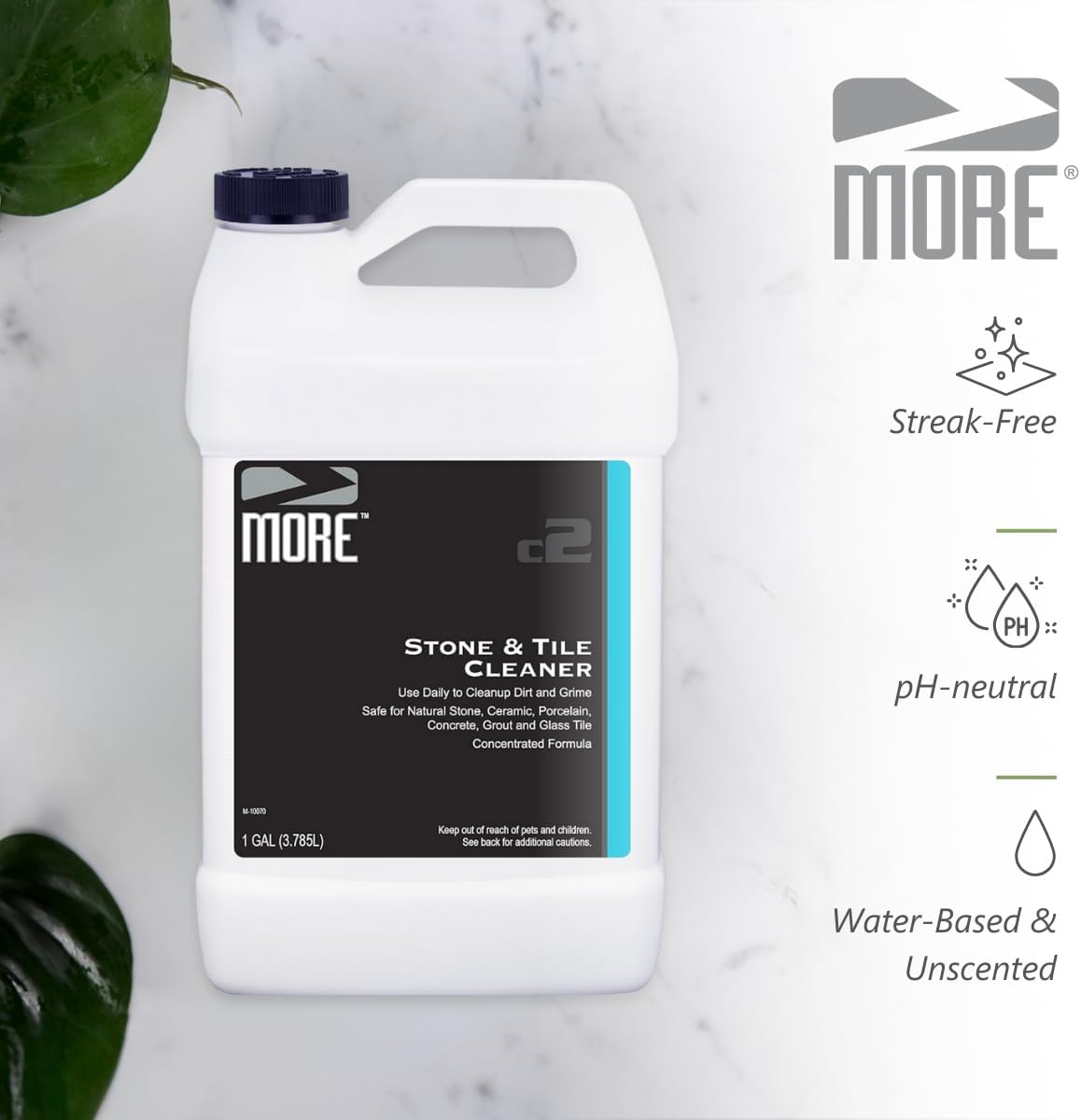 MORE - Stone & Tile Cleaner - Grout & Floor Cleaner for Natural Stone, Marble, Concrete, Ceramic, &
