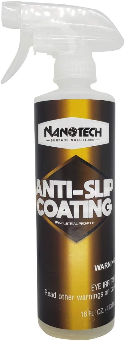 Nanotech Surface Solutions Anti-Slip Coating - Increases Friction Coefficient- Reduces Slip & Fall