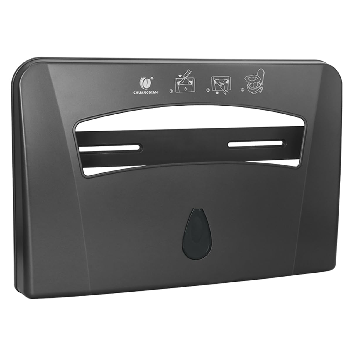 Toilet Seat Cover Dispenser, Wall Mounted Toilet Seat Cover Disposable Paper Holder, Half Fold for