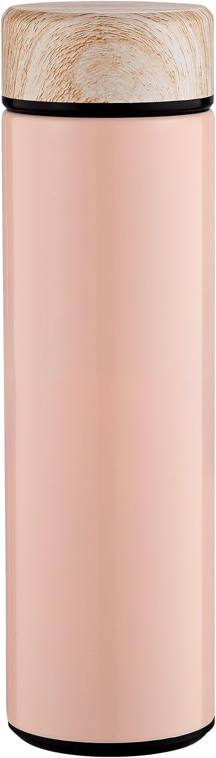 15oz Water Bottle Stainless Steel Thermos Flask - Insulated Vacuum, Leak Proof, Keeps Drinks