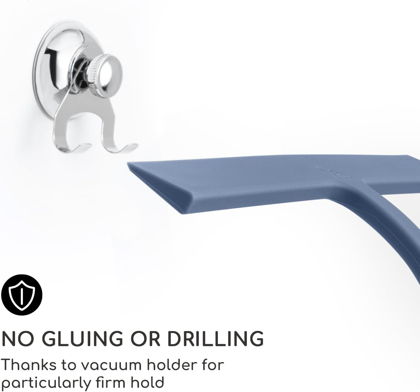 GÜTEWERK Shower Squeegee for Glass Doors, Silicone Window Squeegee, Bathroom and Glass Cleaning