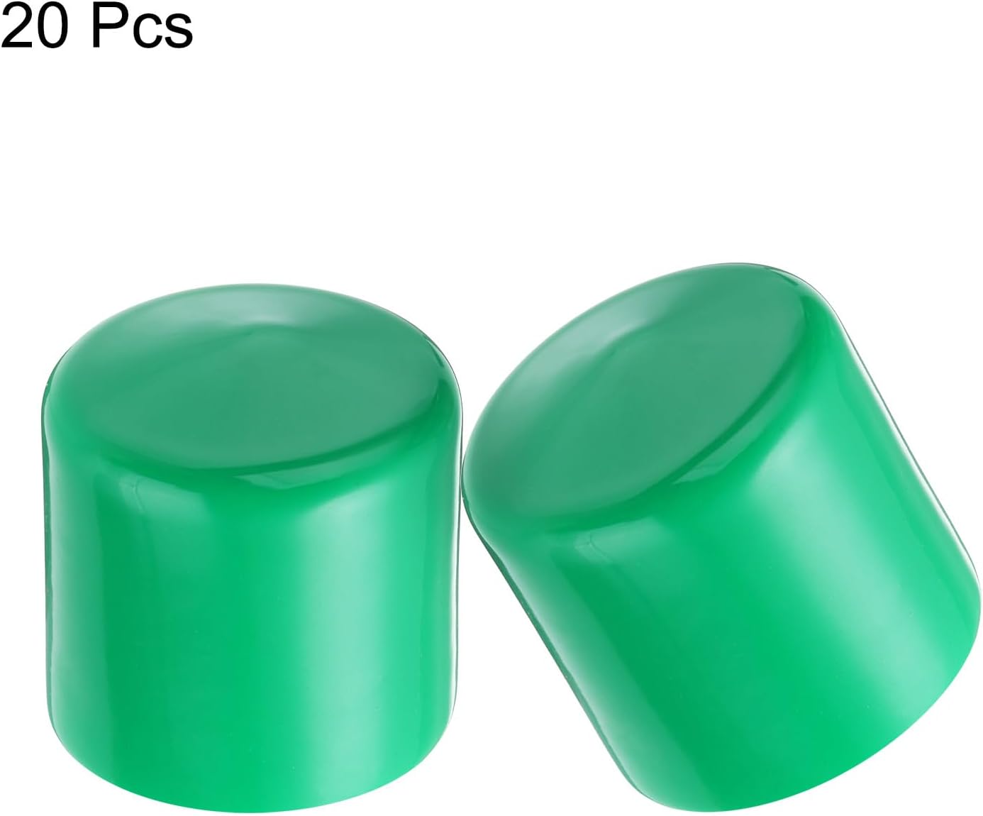 uxcell 20pcs Rubber End Caps 44mm(1 3/4") ID Vinyl PVC Round Tube Bolt Cap Cover Screw Thread