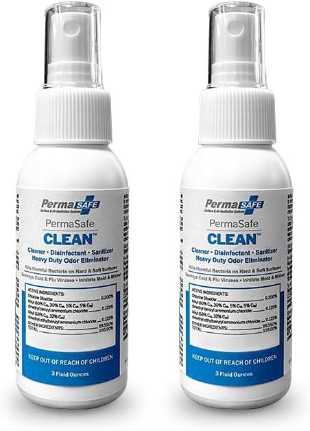 PermaSafe CLEAN, All-Purpose Hospital Disinfectant Cleaner; No Rinse, Hard, Soft & Food Contact