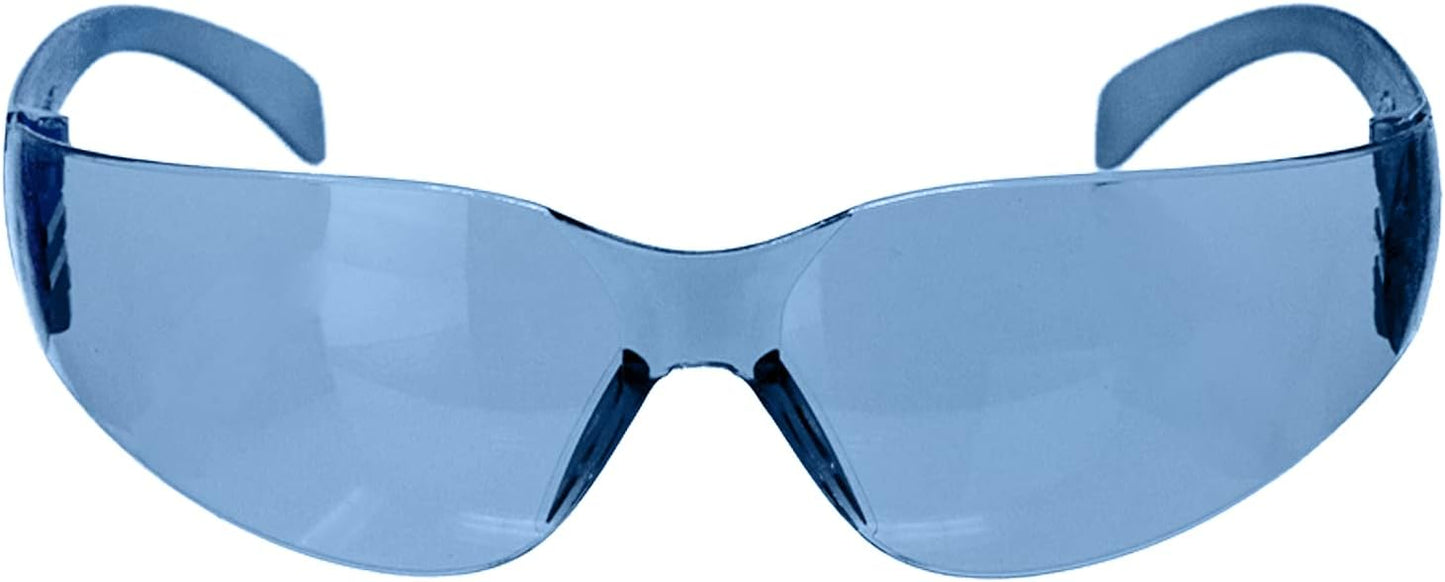 BISON LIFE Safety Glasses - Scratch Resistant Wrap Around Eyewear, Polycarbonate ANSI Z87.1 Impact