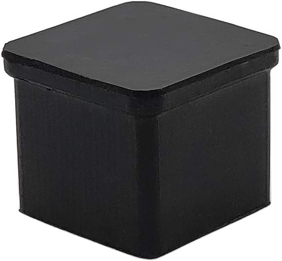 Flyshop Heavy Duty Non-Slip Rubber Leg Tips Square Chair Leg Floor Protectors 20mm x 20mm (13/16" x