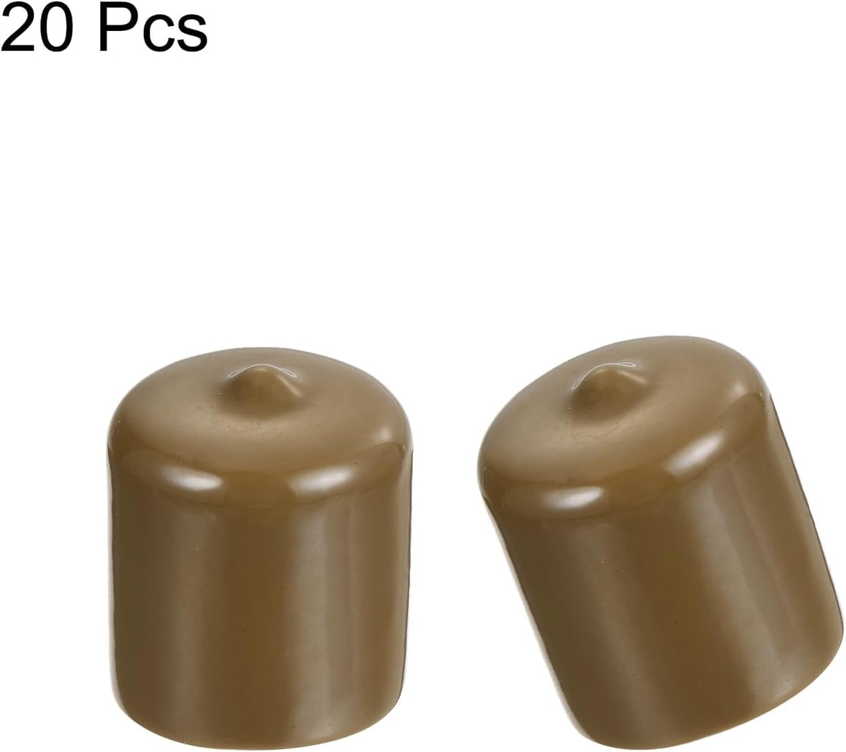 uxcell 20pcs Rubber End Caps 23mm(15/16") ID Vinyl PVC Round Tube Bolt Cap Cover Screw Thread