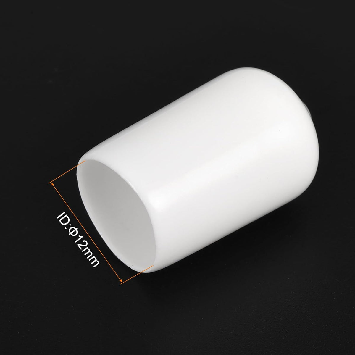 uxcell 20pcs Rubber End Caps 12mm(1/2 inch) ID Vinyl Round End Cap Cover Screw Thread Protectors