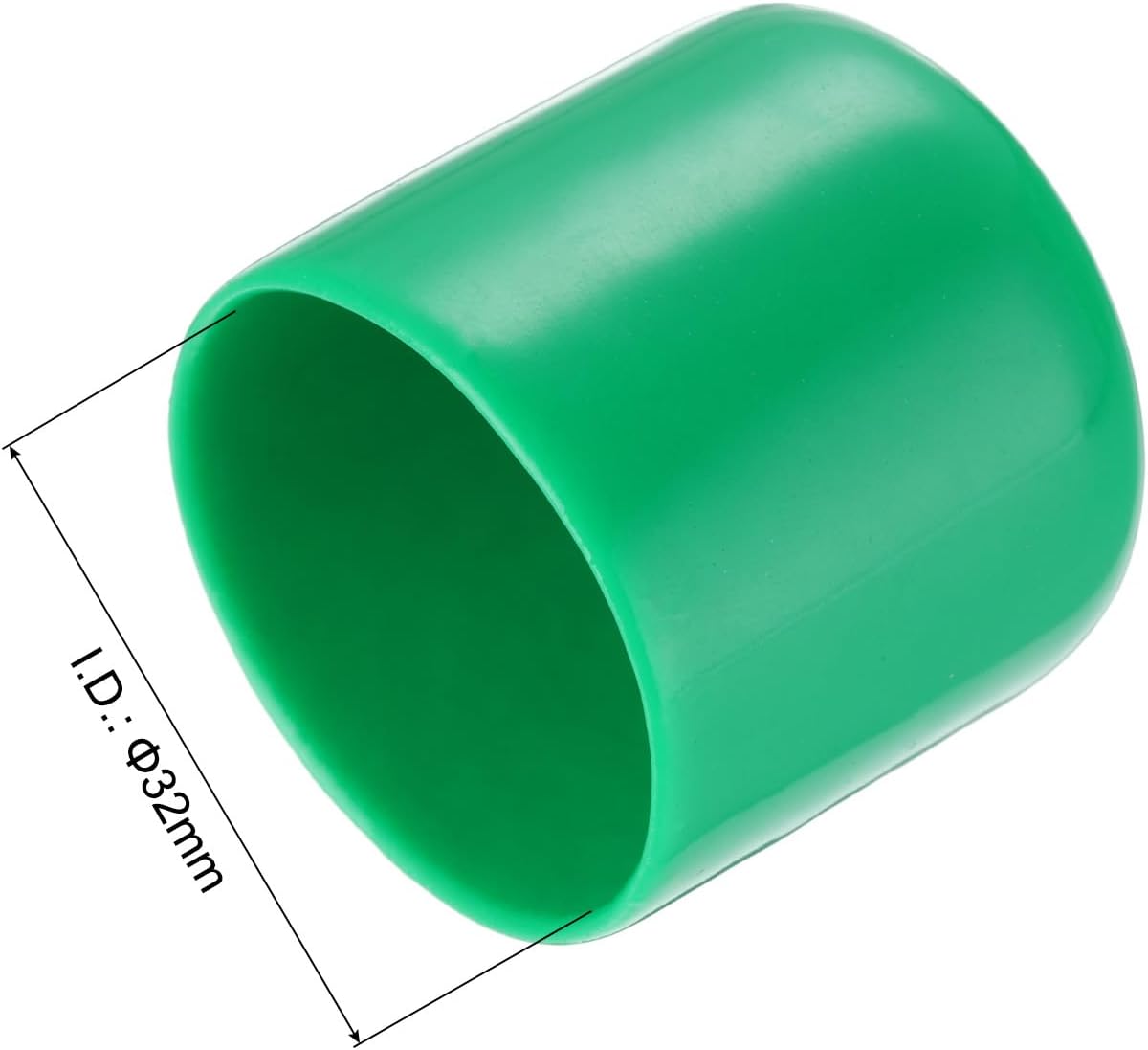uxcell 20pcs Rubber End Caps 32mm(1 1/4") ID Vinyl PVC Round Tube Bolt Cap Cover Screw Thread