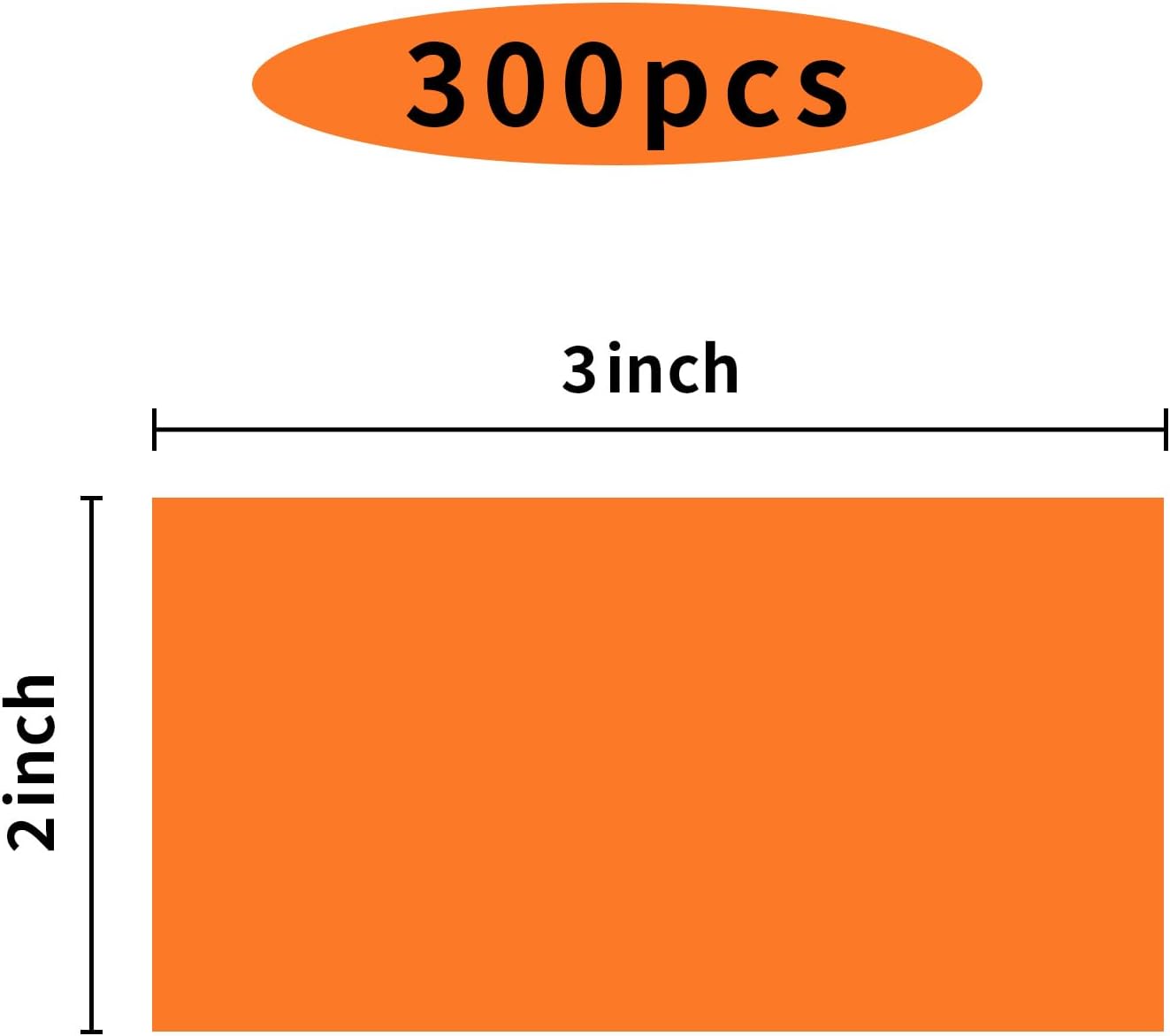 STARLIBOO Colored Labels Stickers 3 x 2 Inch, Removable Rectangle Moving Labels, 250Pcs Garage Sale