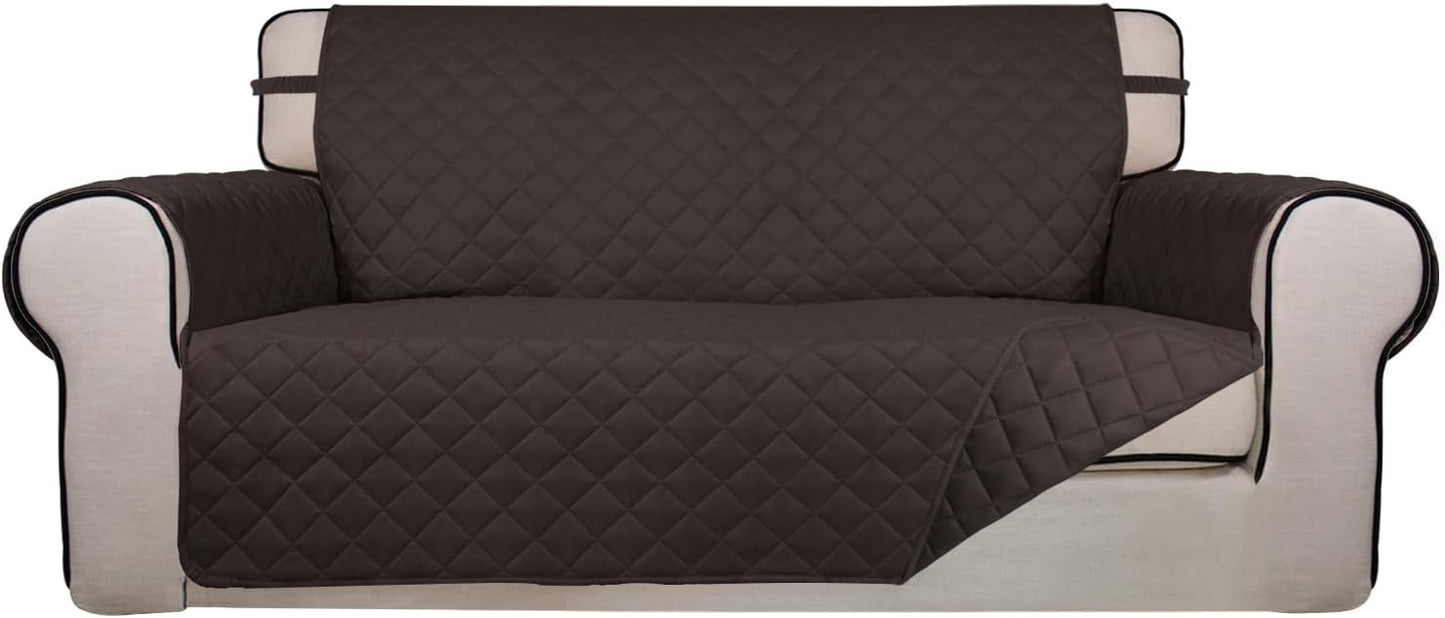 PureFit Reversible Quilted Sofa Cover, Water Resistant Furniture Protector, Washable Couch Cover