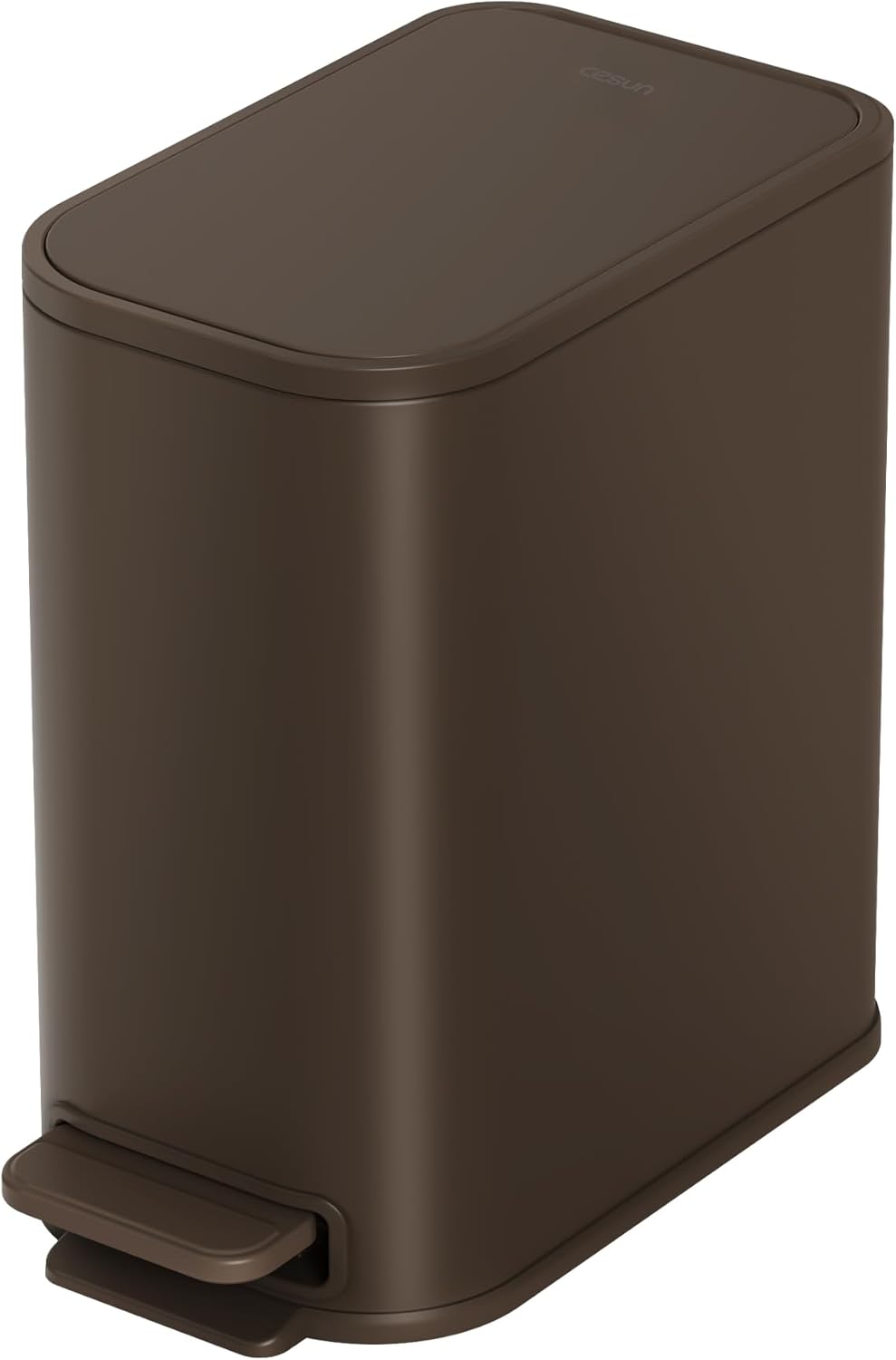 Cesun Small Bathroom Trash Can with Lid Soft Close, Step Pedal, 5 Liter / 1.3 Gallon Stainless