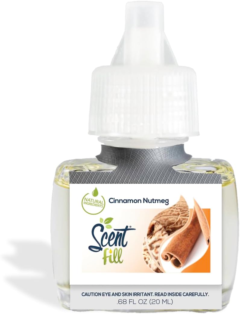 Scent Fill Fall Plug in Air Freshener Kit (Relax Blend, Cinnamon Apple, Orange Clove, Sweet & Spicy