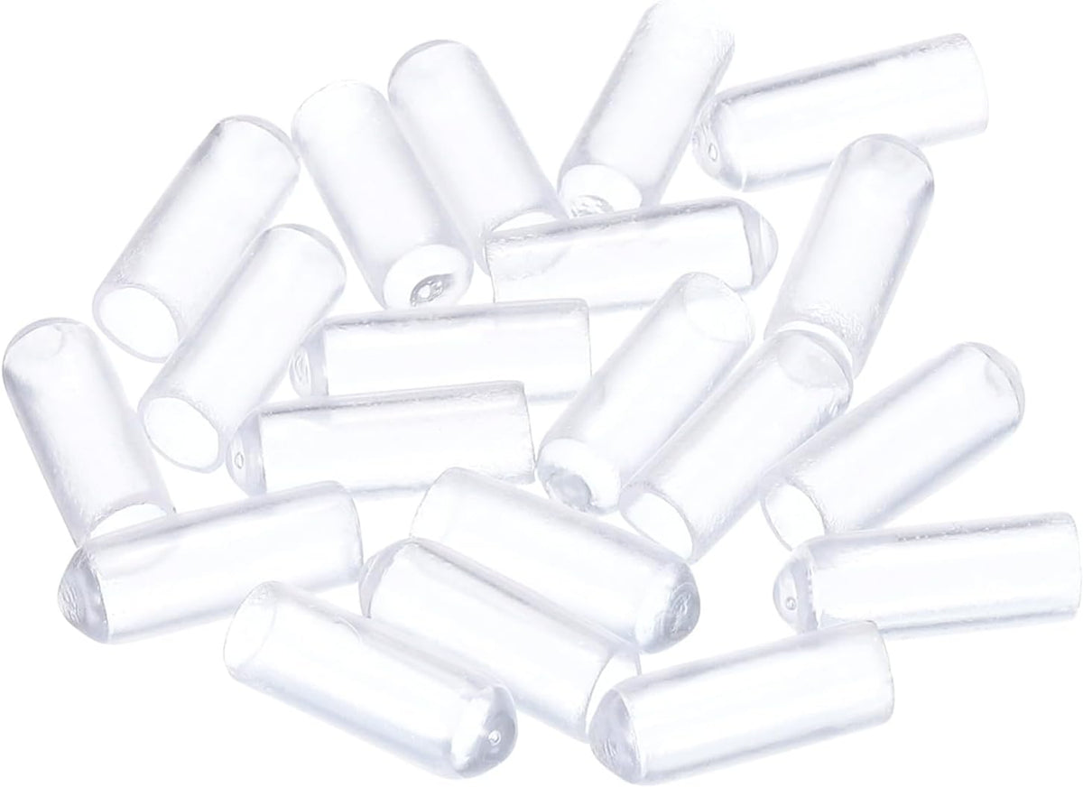 uxcell 20pcs Rubber End Caps 5mm(3/16") ID Vinyl PVC Round Tube Bolt Cap Cover Screw Thread