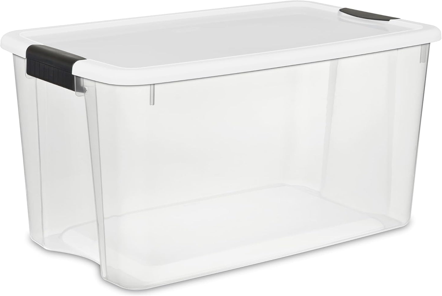 Sterilite 20-Pack Ultra Latching Box, Storage Bins with Lids, Clear Plastic, 70 Quart - Heavy-Duty
