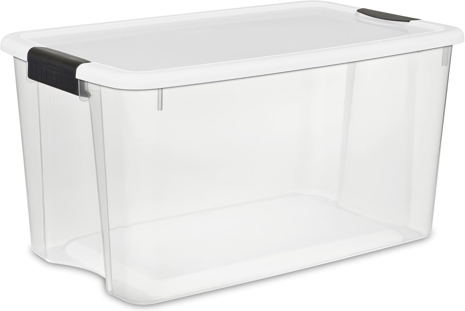 Sterilite 20-Pack Ultra Latching Box, Storage Bins with Lids, Clear Plastic, 70 Quart - Heavy-Duty