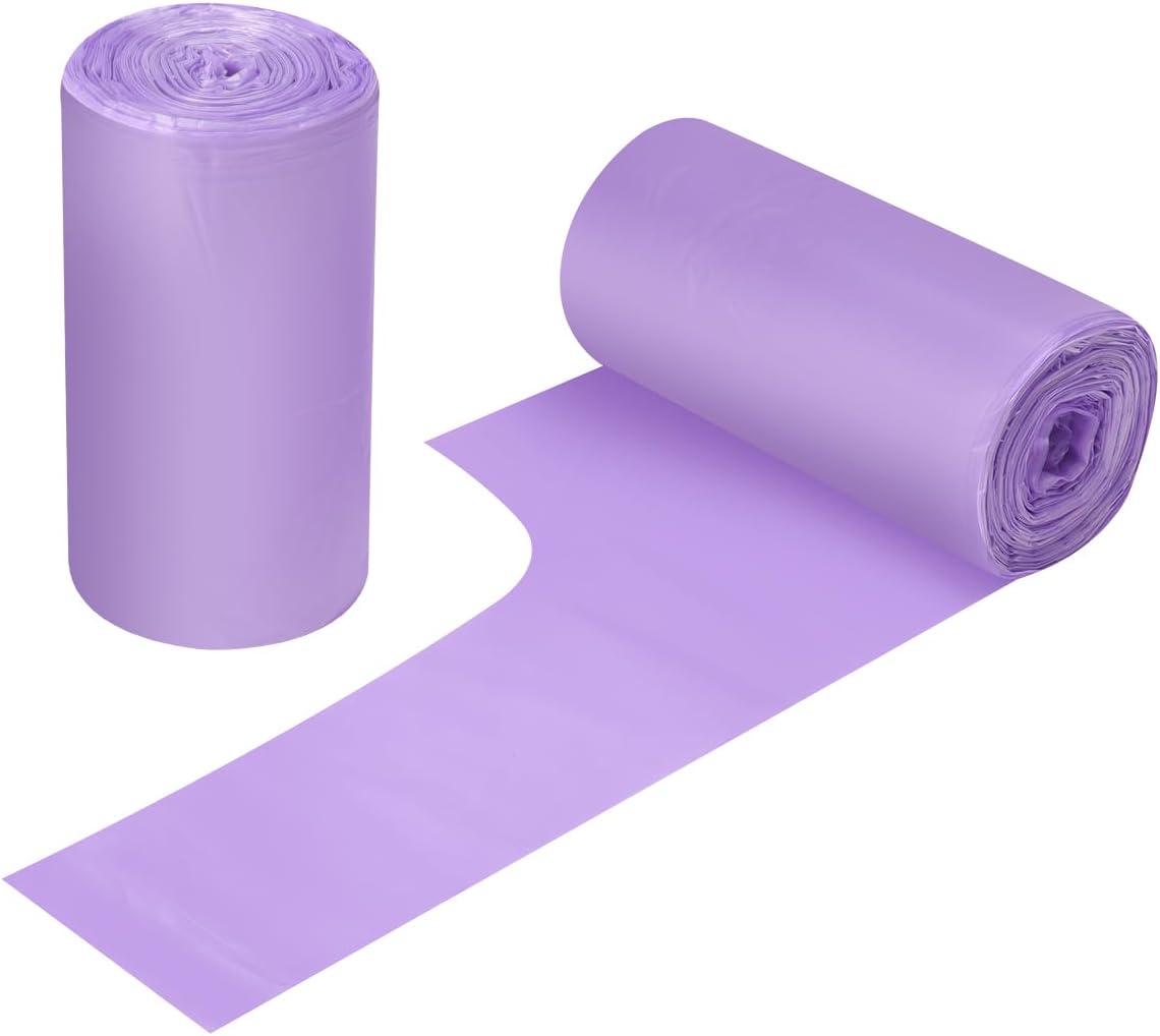 2-4 Gallon Portable Trash Bags,60 Counts Thicken portable Small Garbage Bags for Office