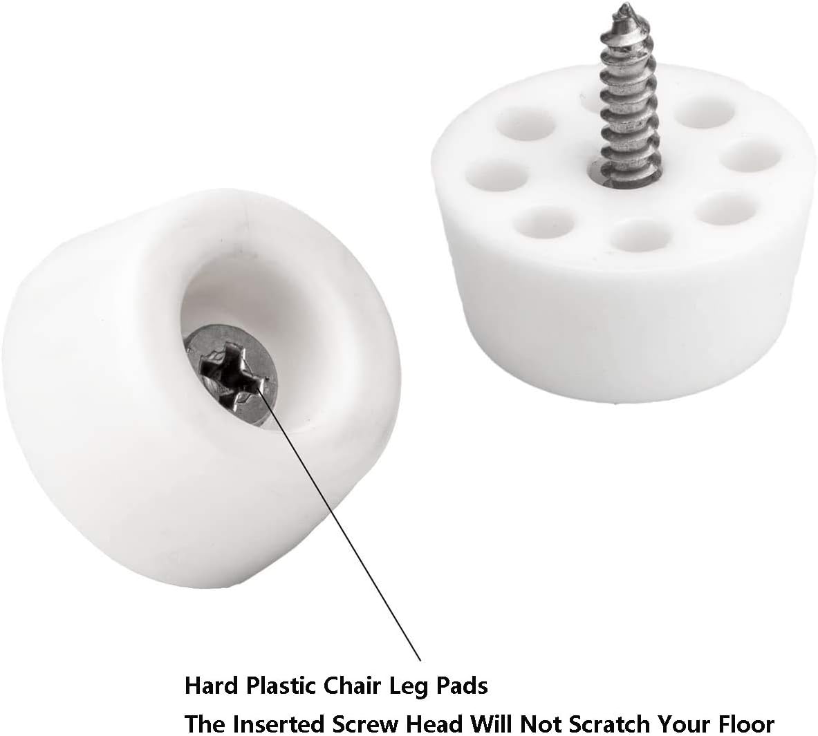 20pcs Round Furniture Pads,ULIFESTAR Furniture Feet Glides Sliders Carpet Saver Hardwood Floor