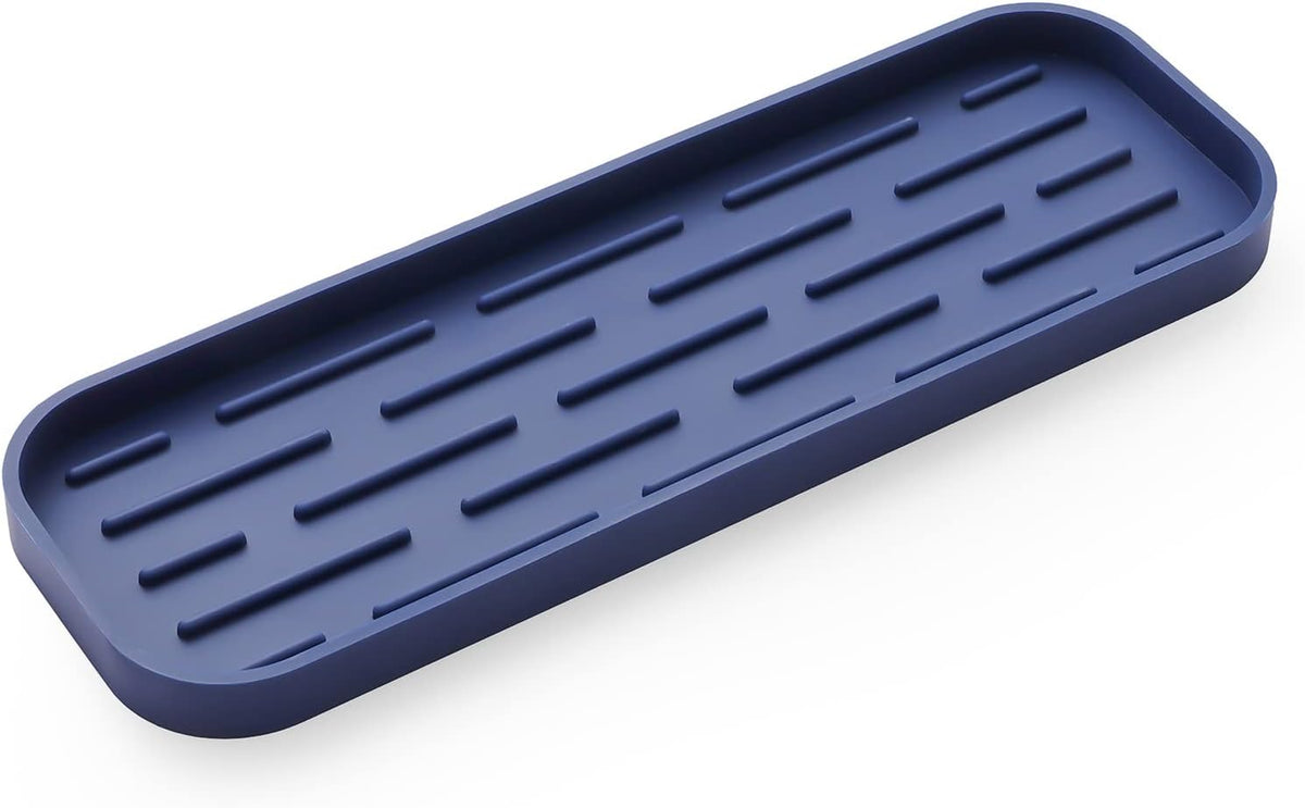 Silicone Kitchen Sink Organizer Tray for Multiple Usage,Eco-Friendly Sponges Holder for Kitchen