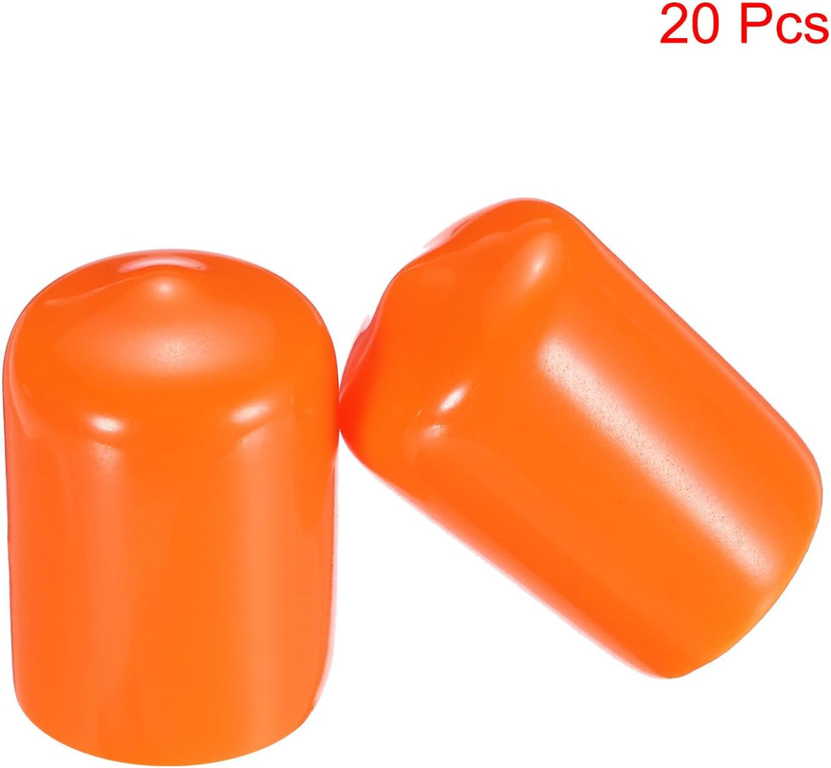 uxcell 20pcs Rubber End Caps 15mm(9/16") ID Vinyl PVC Round Tube Bolt Cap Cover Screw Thread
