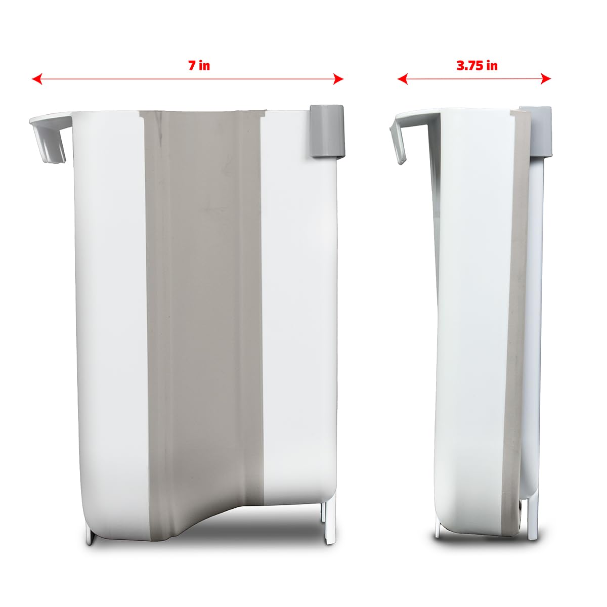 Glad Roomate Collapsible Waste Bin | Compact Travel Trash Can with Space-Saving Expandable Design |