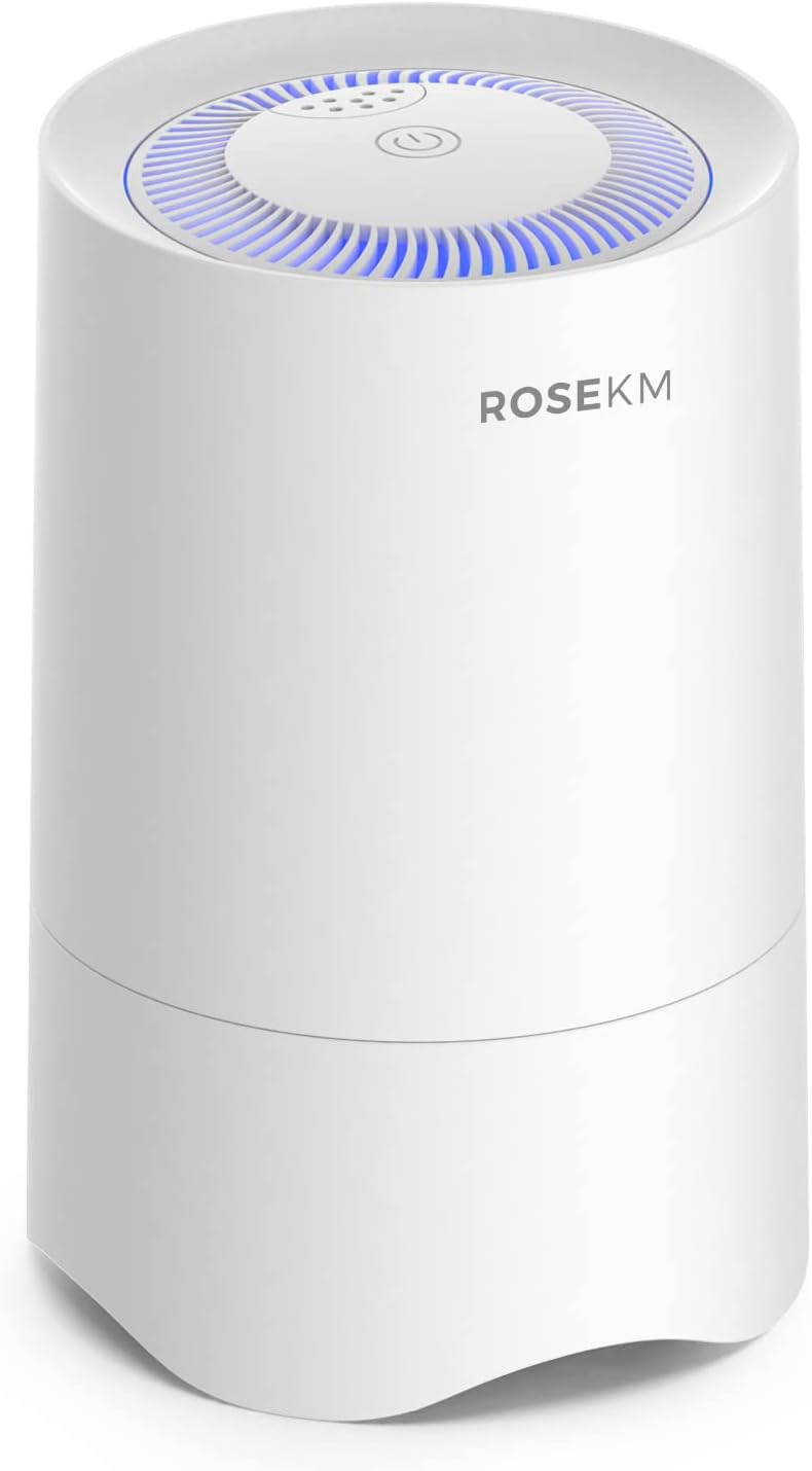 Small Air Purifier for Home Bedroom, Personal Desk Mini Air Purifier, Room Hepa Air Purifier