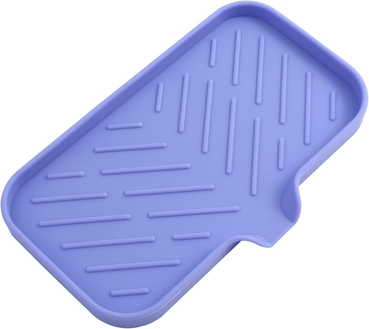 Silicone Bathroom Soap Dishes with Drain Spout-Bathroom and Kitchen Sink Organizer,Sponge
