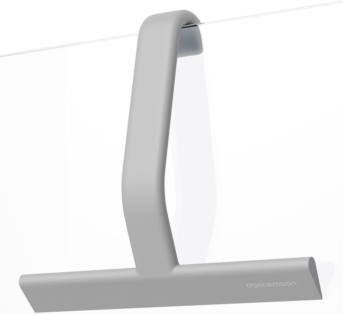 dancemoon JustHang Shower Squeegee for Glass Doors, All-One-Piece Silicone with Built-in Hook