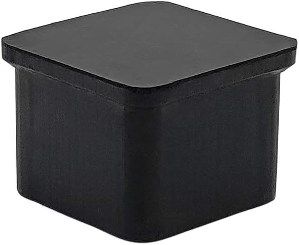 Flyshop 20PCS Non-Slip Rubber Leg Tips Floor Protectors Square Chair Leg Caps, 30mm x 30mm, 1-3/16"