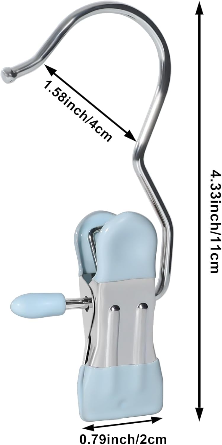 15/30/50Pcs Upgrade Double Head Clamp Dipped Clothespin for Laundry Hooks with Clips, Boot Holder