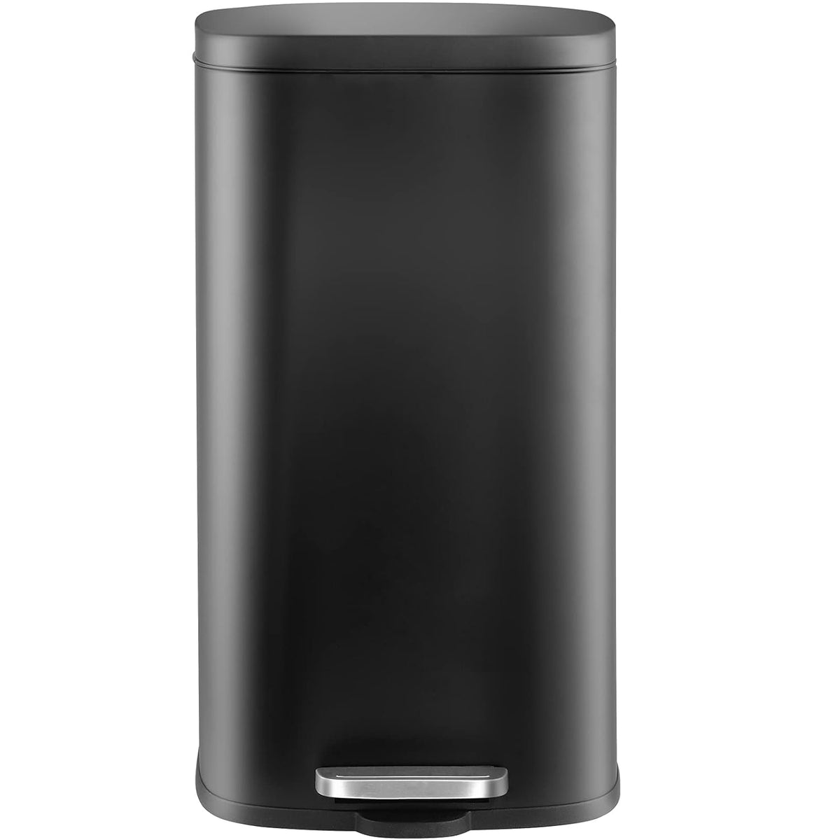 AthLike Trash Can, Stainless Steel Kitchen Garbage Can, Step Waste Bin with Hinged Lid and